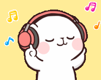Gato animado bailando y escuchando música V.1: Gifs animados